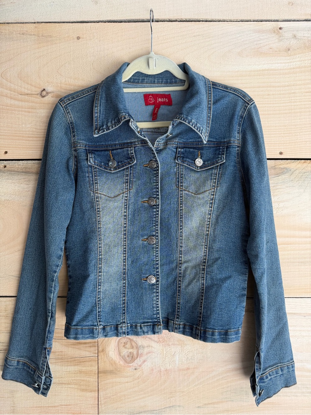 Urban Behavior Blue Denim Jean Jacket - Button-Front Coat